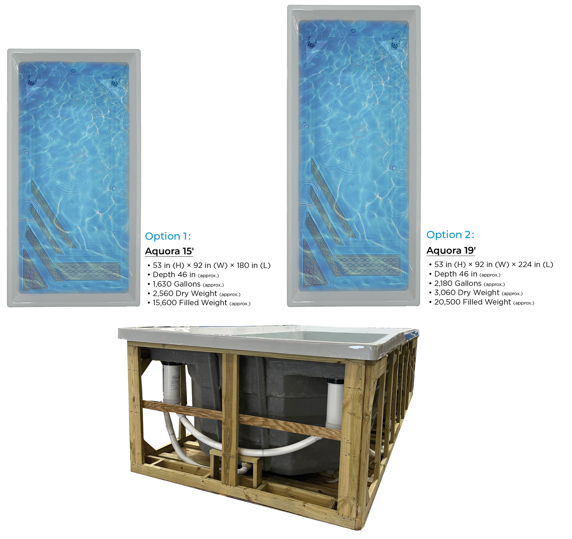 Aquora Core - White Satin shell with Coastal Gray cabinet