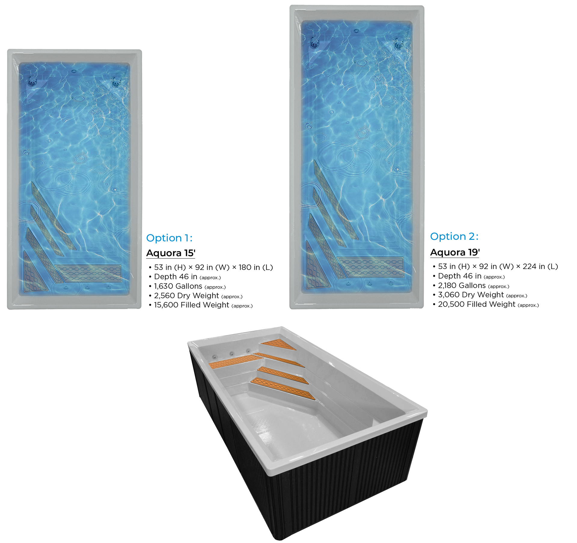 Aquora Complete - White Satin shell with Coastal Gray cabinet